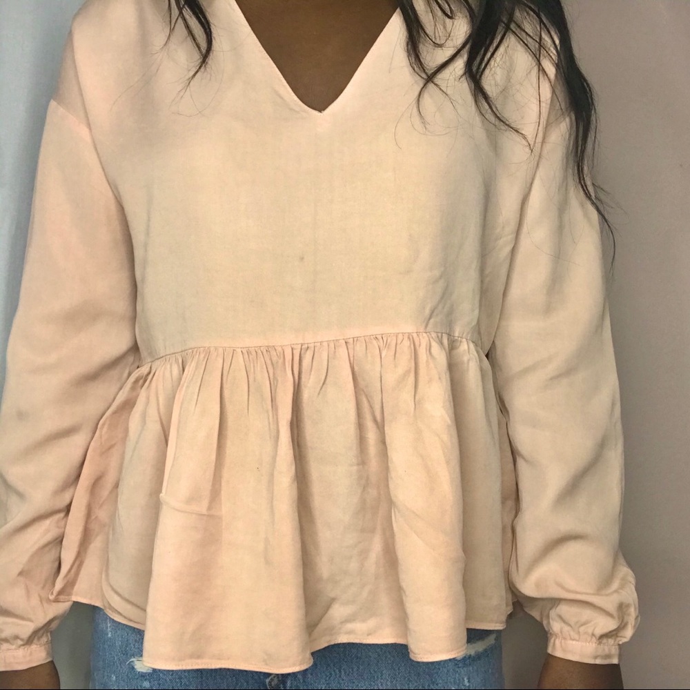 Zara Ruffle Trim Top